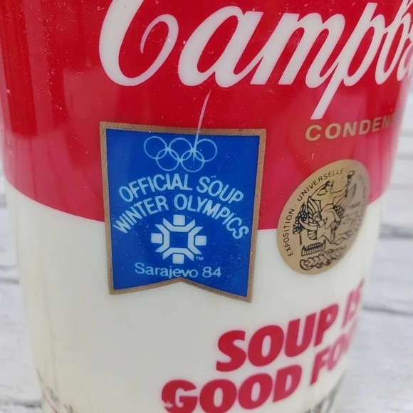 1984 SARAVEJO WINTER OLYMPICS CAMPBELLS SOUP THERMOS- Vintage Collectable CBS13 - Picture 6 of 12